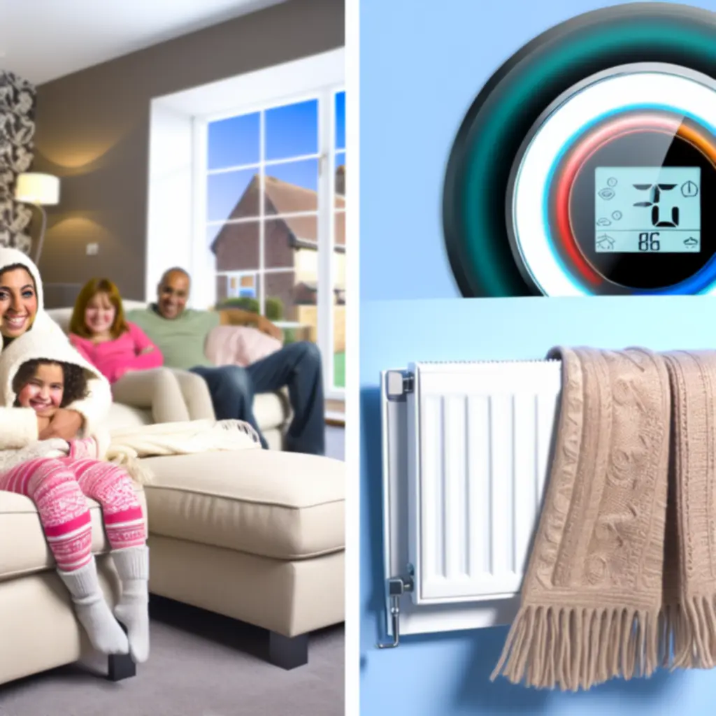 Comfortable home interior with climate-controlled environment